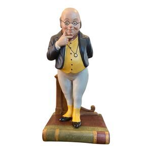 1977‎ AYNSLEY DICKENS Fine PORCELAIN Mr Pickwick FIGURINE England 9.5"